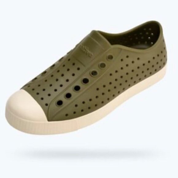 Native Jefferson Slip On Shoes 8 Women Green Outdoors Beach Casual Coastal - Picture 2 of 7